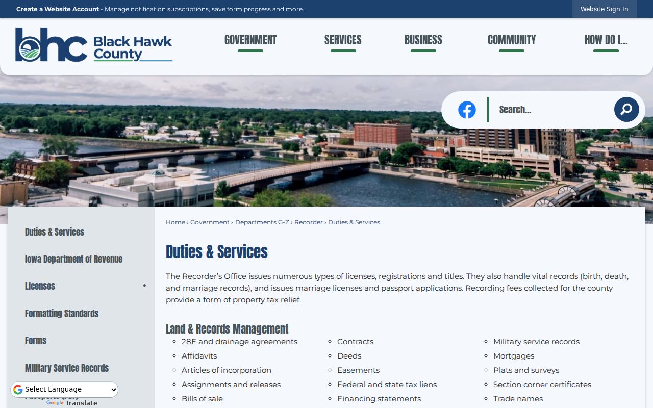Black Hawk County Recorder duties used to trace Waterloo previous residents